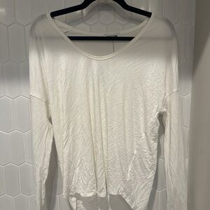 Express Cream Long Sleeve Blouse